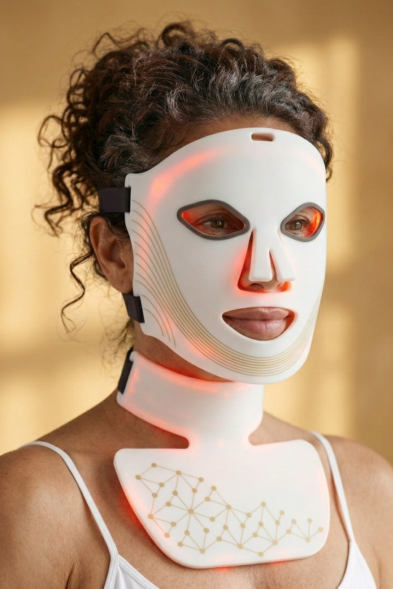 Un seul masque pour tout le visage, le cou et le décolleté.